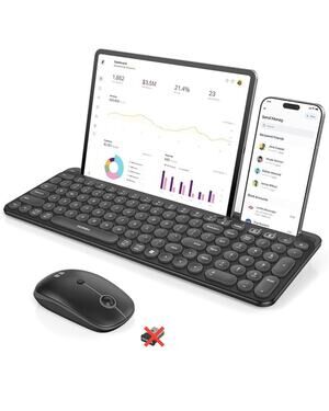 Seenda Bluetooth Keyboard And Mouse For IPad, CTU-301 Wireless Multi-Black